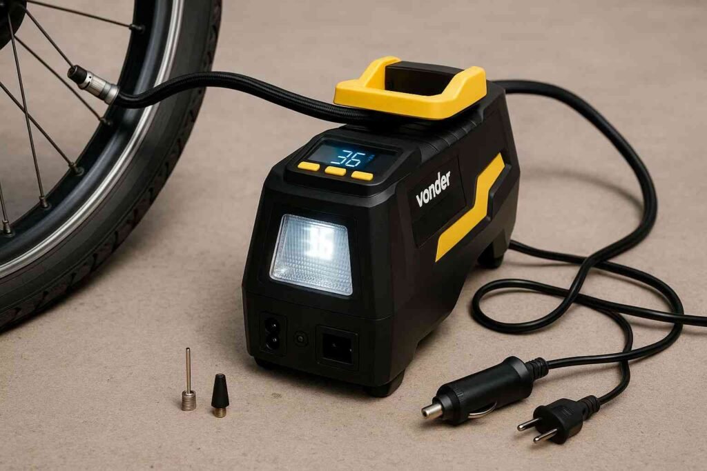 Compressor de Ar Portátil Vonder CAV 150 bivolt com display digital: review completo