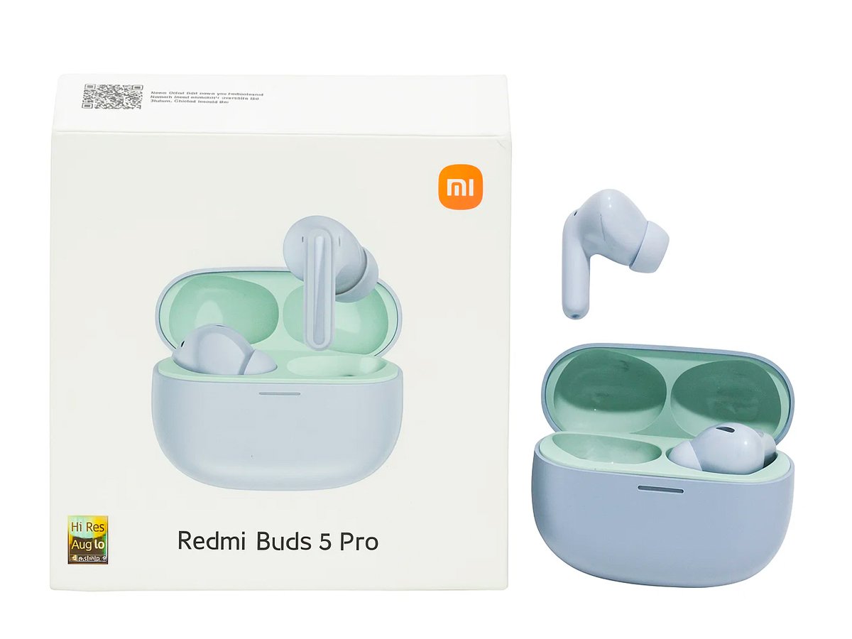 Redmi Buds 5 Pro Estojo Aberto e Caixinha