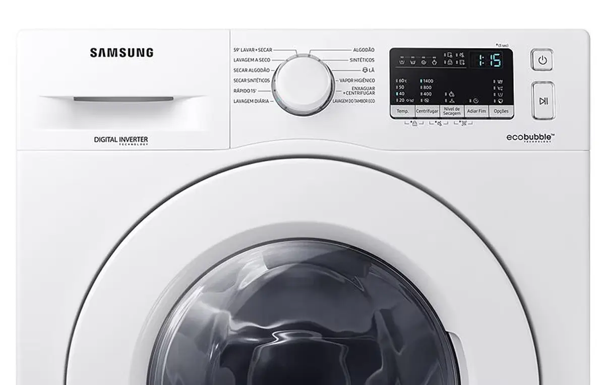 Lava e Seca Samsung WD10M 10,1 kg Ecobubble com Vapor