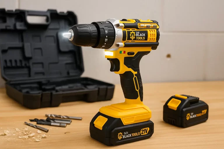 Parafusadeira Furadeira de Impacto The Black Tools TB-21PX — 21V com 2 baterias e maleta (foto contextual)