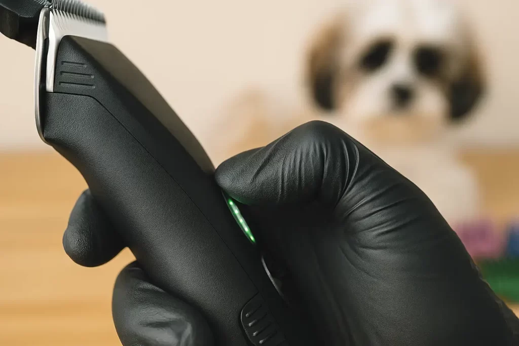 Máquina de tosa sem fio com botão de velocidade acessível