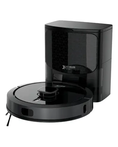 Robô Aspirador Kabum Smart 900 Passa Pano com Base Alexa Wi-Fi.