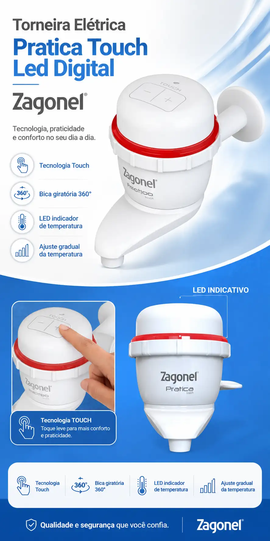 torneira elétrica Zagonel Prática vale a pena