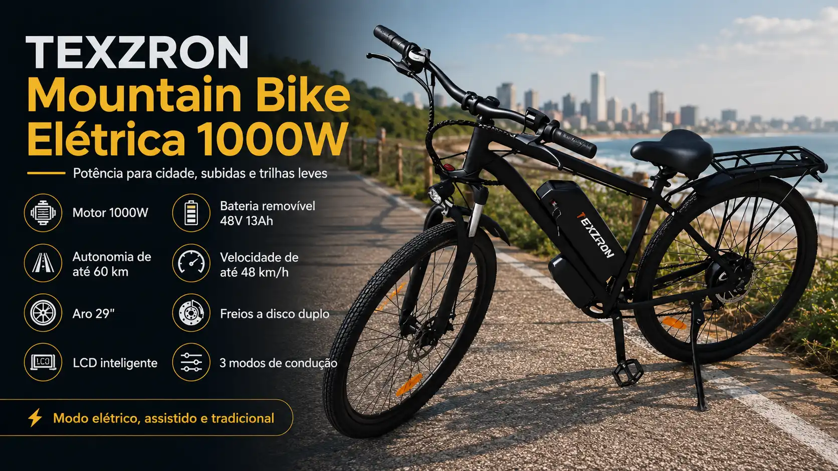 Bicicleta Elétrica TEXZRON