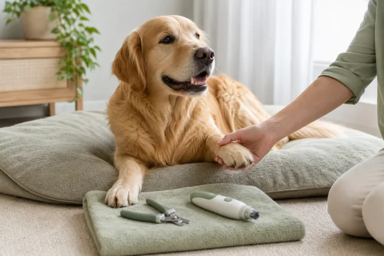 Cortador de unhas para cachorro e cuidados seguros em casa